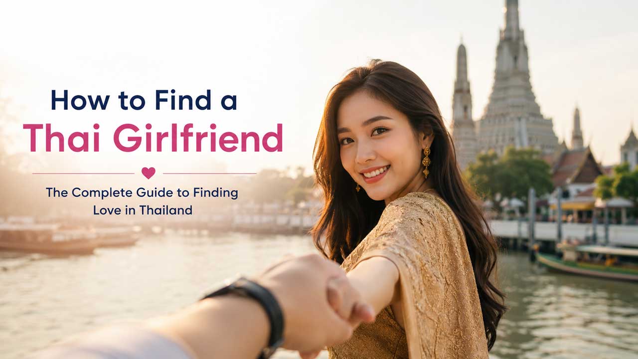 Beautiful Thai woman smiling in Bangkok, Thailand, representing a guide on how to find a Thai girlfriend.